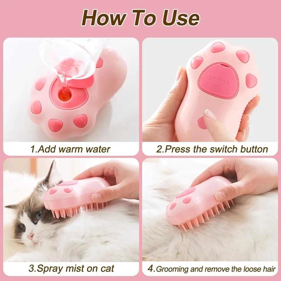 3 in 1 Cute Steamy Brush