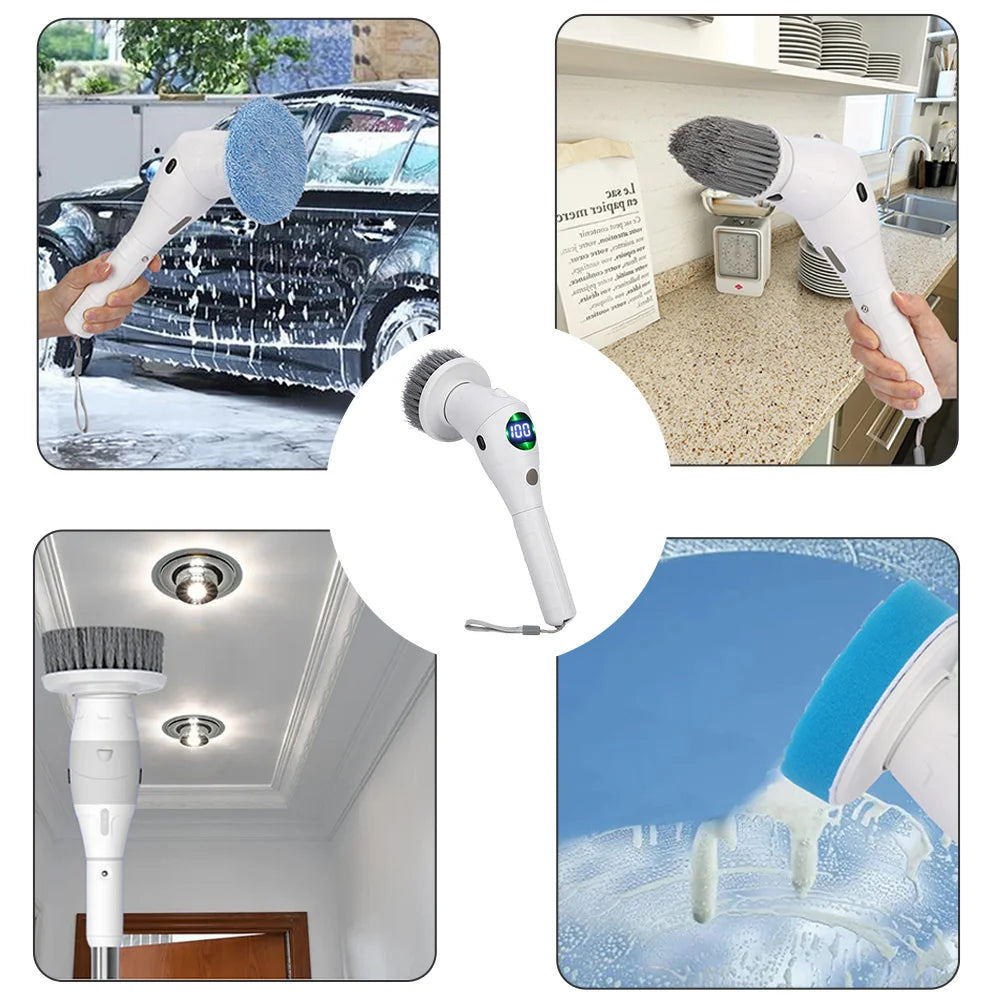 8 in 1 Multifunctional Electric Cleaning Brush