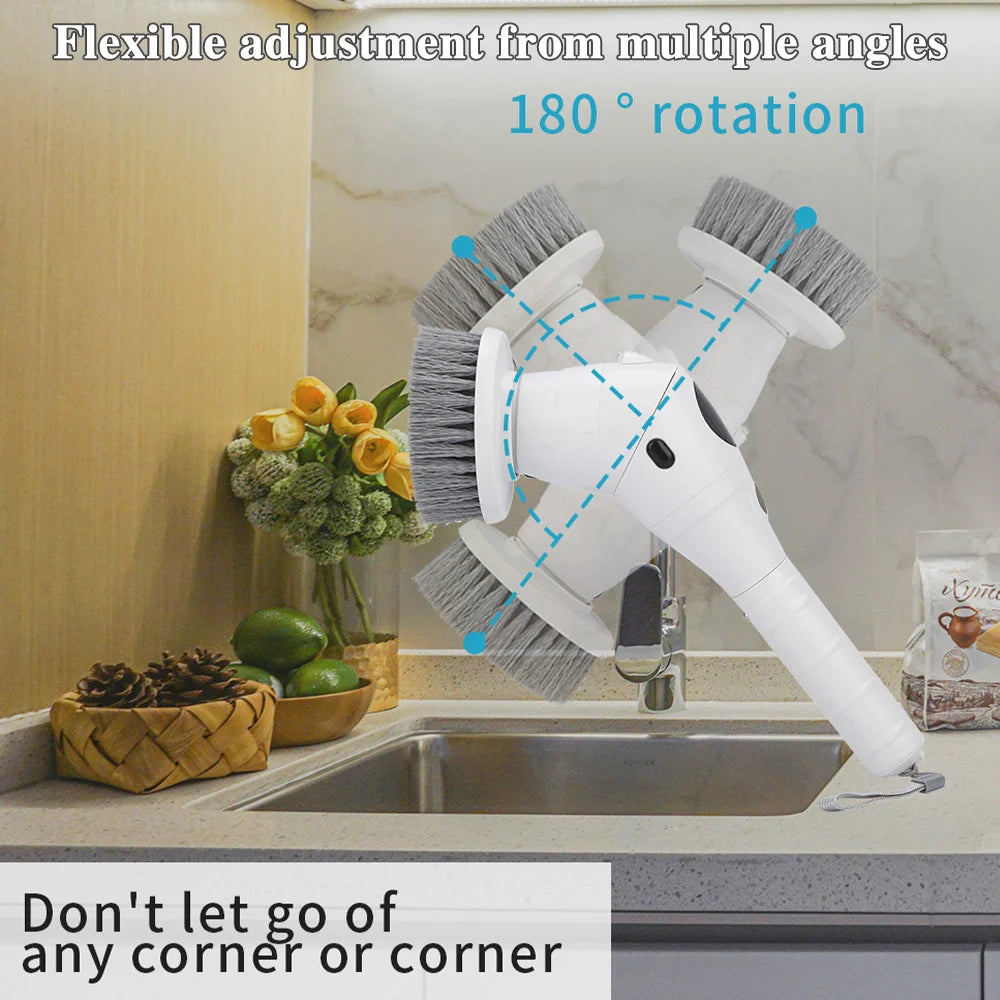 8 in 1 Multifunctional Electric Cleaning Brush