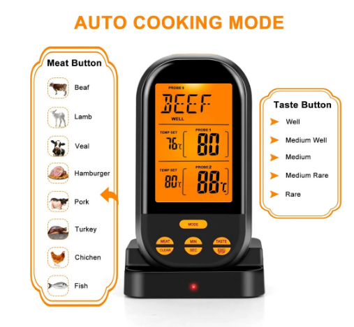 Wireless Digital Meat Thermometers