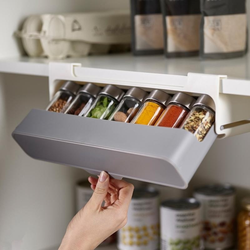 Hidden Spice Organizer Drawer